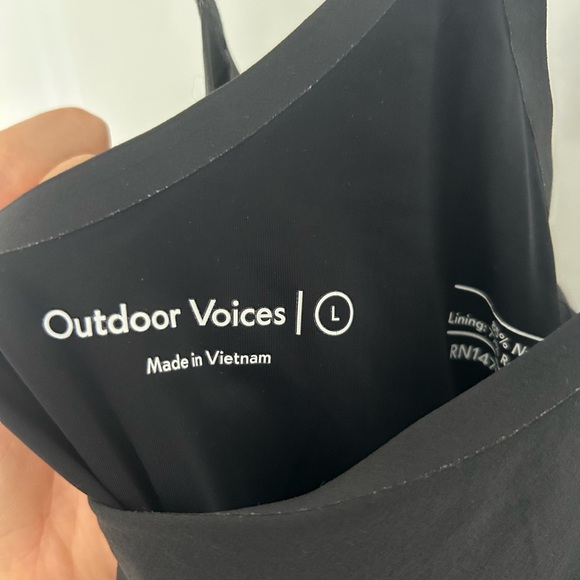 Outdoor Voices Black Exercise Dress Workout Athletic Large - Picture 3 of 4